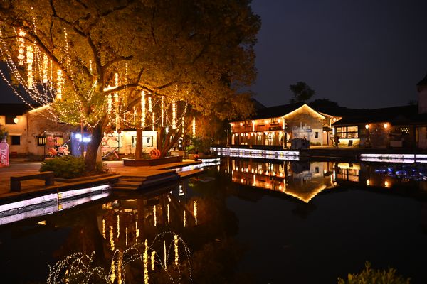 古镇夜色